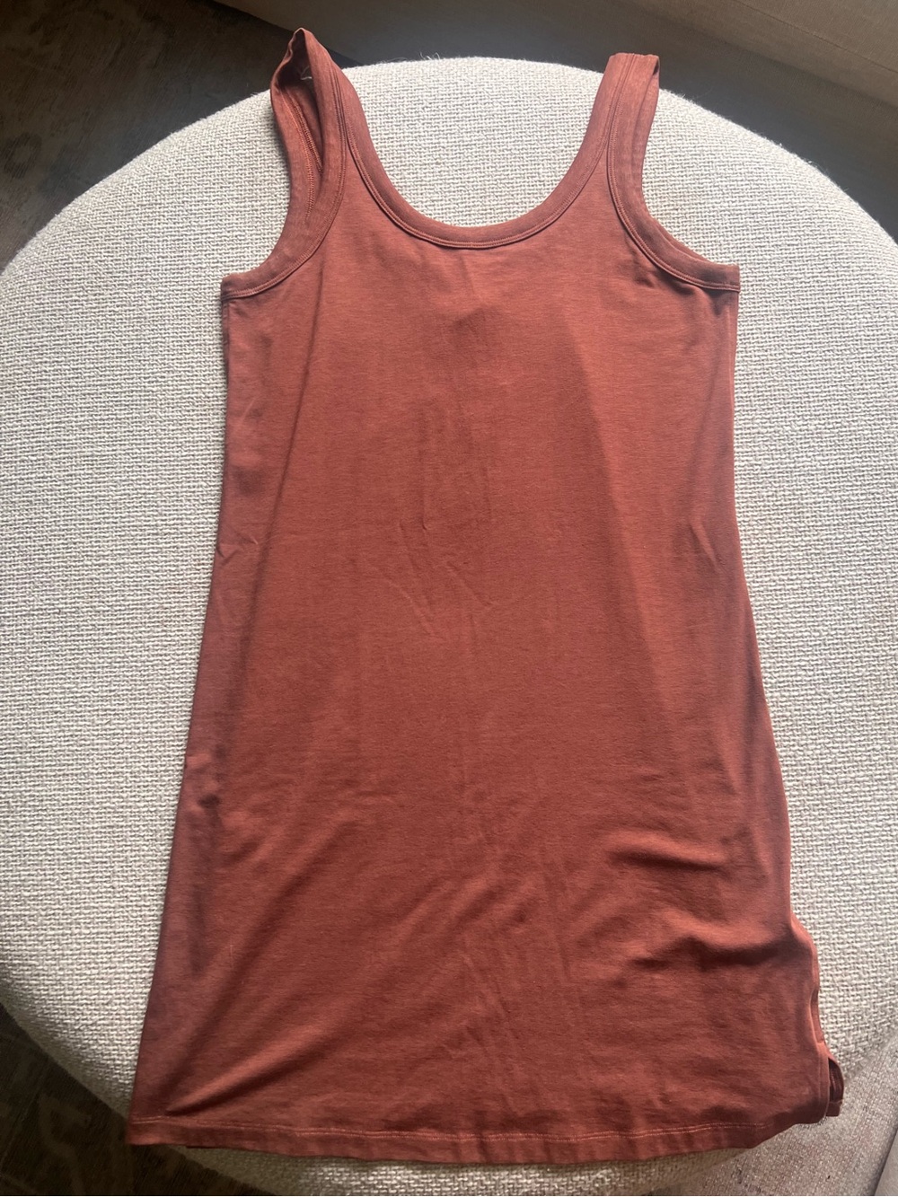 Lululemon athletica Sleeveless Knit Dress in Rust / sz 4 / t shirt dress
